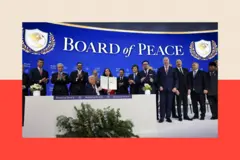 El presidente Donald Trump participó en el anuncio de la creación de su iniciativa Junta de Paz.