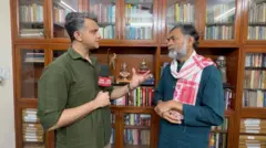 बीबीसी संवाददाता जुगल पुरोहित और चुनाव विश्लेषक योगेंद्र यादव