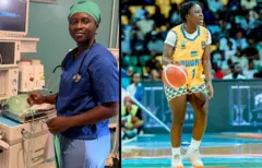 Odile Tetero mu myambaro ibiri y'imyuga ye yombi