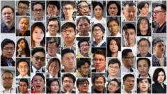 The 47 Hong Kong activists who have been charged with subversion under the National Security Law