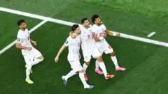 شادی گل تیم ملی ایران در نیمه اول