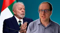 Lula e o repórter Daniel Gallas 