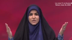 napad izraela na iransku državnu televiziju, iranska tv voditeljka