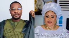 Aworan Dare Melody ati Iyawo rẹ to di oloogbe