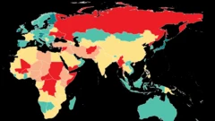 نقشه‌ گزارش شاخص جهانی صلح