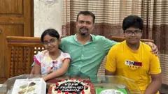 বাবার সাথে মাইলস্টোন বিমান দুর্ঘটনায় আহত দীপ্ত ও তার ছোট বোন