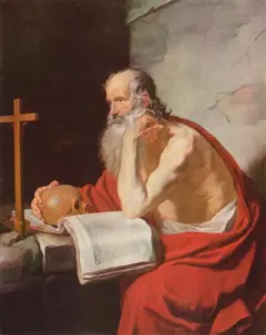 Pintura de Santo Jerônimo por Jacques Blanchard