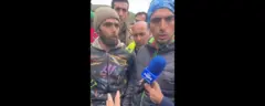 موتورسوارانی که می‌گویند اولین بار به محل لاشه بالگرد رسیدند