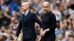 Ten Hag and Pep Guradialo