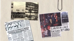 Tarihteki yangın haberlerine dair görsellerden yapılmış bir kolaj