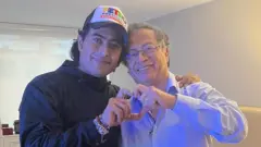 Nicolás y el presidente Gustavo Petro