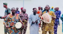 Aworan awọn onilu ni aafin Olubadan