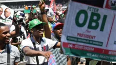 Peter Obi anaingia kwenye kituo cha usaidizi cha Bola Tinubu huko Lagos