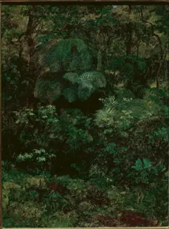 Vegetación exhuberantemente verde