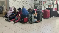 Stranded passengers for Lagos airport