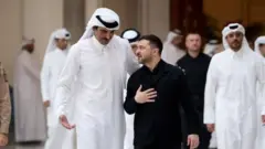 Зеленський зустрівся з Еміром Держави Катар шейхом Тамімом бін Хамадом Аль Тані