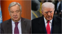 አንቶኒዮ ጉቴሬዝ እና ዶናልድ ትራምፕ