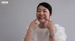 Smiling Japanese woman