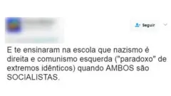 Post antigo de internauta no Twitter (atual X)