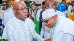Aworan Obasanjo ati Adeleke