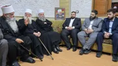 اجتماع بين ممثلي السلطة الانتقالية والدروز لبحث تنفيذ الاتفاق ومنع تكرار الاشتباكات