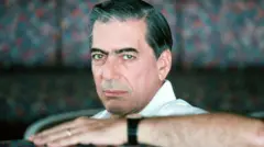 Vargas Llosa en una imagen tomada en 1990.