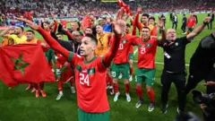 Morocco dey celebrate victory over Portugal