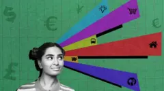 Une femme imaginant plusieurs scènes.