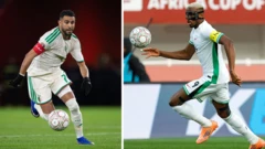 A collage of Riyad Mahrez and Victor Osimhen