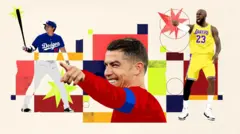 Image composite de sportifs