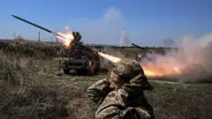 Brigade ya Ukraine irashe igisasu 
