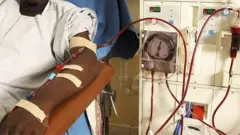 Onye nwere ọrịa akịrị nọ n'ụlọọgwụ