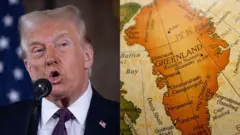 Donald Trump e mapa antigo da Groenlândia