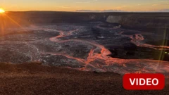 Kilauea summit eruption in Hawaii