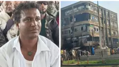 ከንቲባ ኣላማጣ ሞገስ ሽፈራው ምስቲ መጥቃዕቲ ዝበፅሖ ህንፃ እቲ ከተማ