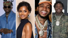 DJ Spinal, Tyla, Diamond Platnumz and Asake for file foto