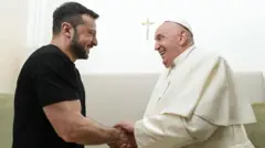 Зеленский с папой Франциском