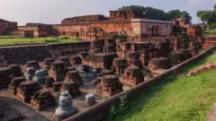 நாளந்தா, இந்தியா, வரலாறு, சீனா, ஐரோப்பா, பௌத்தம் 