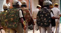 ఉదయ్‌పుర్‌లో పోలీస్ బందోబస్తు