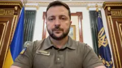 P﻿erezida wa Ukraine Volodymyr Zelensky 