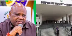 Aworan Gomina Ademola Adeleke ati ile ẹjọ to ga ju lorilẹede Naijiria