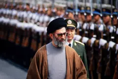 Khamenei em Pequim em 1989, antes de se converter em líder supremo