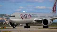 Самолет Boeing 777-3DZ(ER) авиакомпании Qatar Airways
