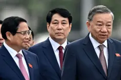 Thủ tướng Phạm Minh Chính (trái), Chủ tịch nước Lương Cường (giữa) và Tổng Bí thư Tô Lâm trong bức ảnh chụp hồi tháng 10/2024