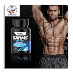 Anúncios dos SARMs da Paradigm Peptides feitos nos Estados Unidos.