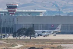 Reuters, Rusya'ya ait bir uçağın Ankara Esenboğa Havaalanı'ndaki görüntüsünü yayımladı. 