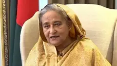 বাংলাদেশের ক্ষমতাচ্যুত প্রধানমন্ত্রী শেখ হাসিনা