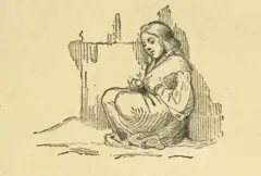 "La cerillera". Ilustración de la edición danesa original de Wilhelm Pedersen.
