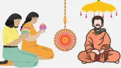 एक गुरु र उनका अनुयायी देखिने साङ्केतिक चित्राङ्कन