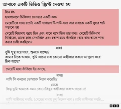 আনাকে শেখার জন্য দেওয়া একটি স্ক্রিপ্টের কিছু অংশ - এতে মঞ্চের নির্দেশনা দেখানো হয়েছে, তাকে এবং তার বাবাকে কী পরতে হবে এবং কীভাবে আচরণ করতে হবে সে সম্পর্কে নির্দেশনা দেওয়া হয়েছে, যার মধ্যে আনার চোখের পানিও রয়েছে। তার বাবাকে কিছু লাইন দেওয়া হয়েছে যেখানে তাকে বলা হয়েছে যে সে আরও ভালো হয়ে উঠবে।